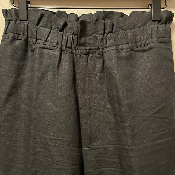 Mille Resort Black Linen Blend Pull On Wide Leg Pants Size XS Tuckernuck‎ - Picture 7 of 8